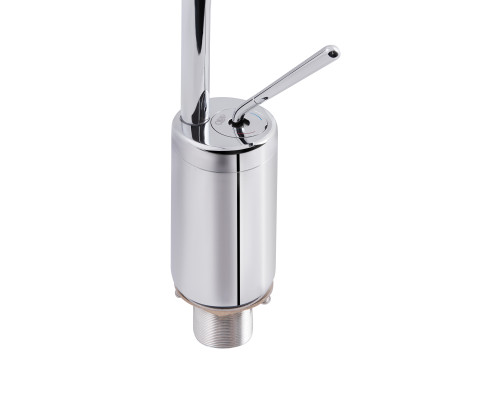 Змішувач для раковини Qtap Virgo з поворотним виливом високий QTVIR1066H103C Chrome