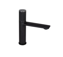 Змішувач для раковини Qtap Brno з прогресивним картриджем 1067103B Black Matt
