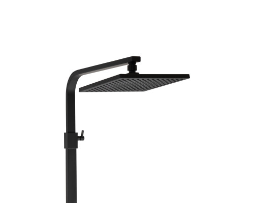 Душова система для кабіни Qtap Capricorn на три споживача (з виливом) 53103KNB Black Matt