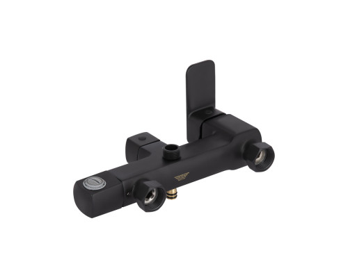 Душова система для кабіни Qtap Capricorn на три споживача (з виливом) 53103KNB Black Matt