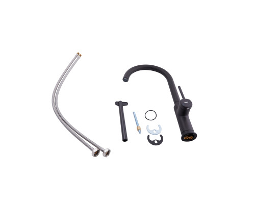Змішувач для кухні Qtap Robin QTROB9060102B Black Matt