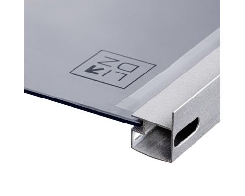 Душова кабіна Lidz Latwa SC80x80.SAT.HIGH.GR, скло тоноване 4 мм без піддона