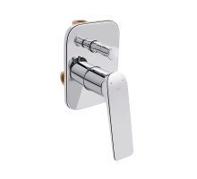 Змішувач для душу Qtap Vlasta прихованого монтажу на два споживача QTVLA6028102NC Chrome
