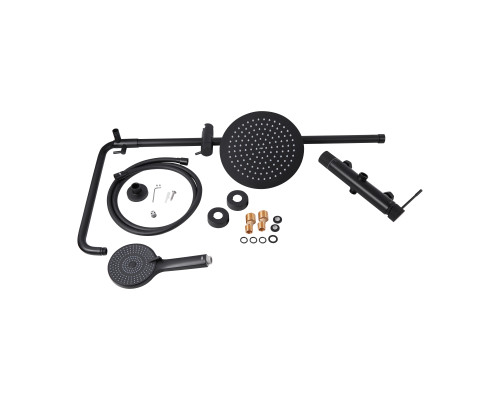 Душова система універсальна Qtap Scorpio на два споживача QTSCO51105OGB Black Matt