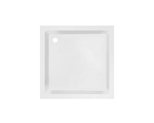 Набір Lidz душова кабіна Wawel SC90x90.SAT.LOW.GR, скло тоноване 4 мм + піддон Mazur