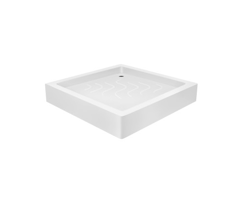 Набір Lidz душова кабіна Wawel SC80x80.SAT.LOW.FR, скло Frost 4 мм + піддон Mazur