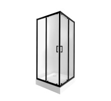 Набір Qtap душова кабіна Taurus BLA1099SC6 Clear 2020x900x900 мм + піддон Tern 309912C 90x90x12 см з сифоном