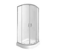 Набір Qtap душова кабіна Taurus CRM1099AC6 Clear 2020x900x900 мм + піддон Robin 309912C 90x90x12 см з сифоном