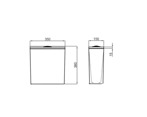 Бачок для унітаза Qtap Presto QT24221217AW2 White