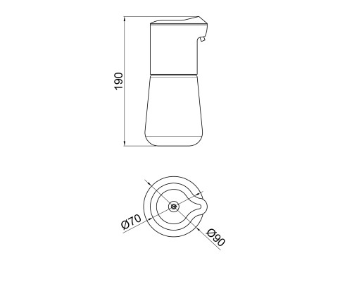 Дозатор для рідкого мила Qtap Pohodli автоматичний 4,5V QT144WH42926 White (Autodávkovač)