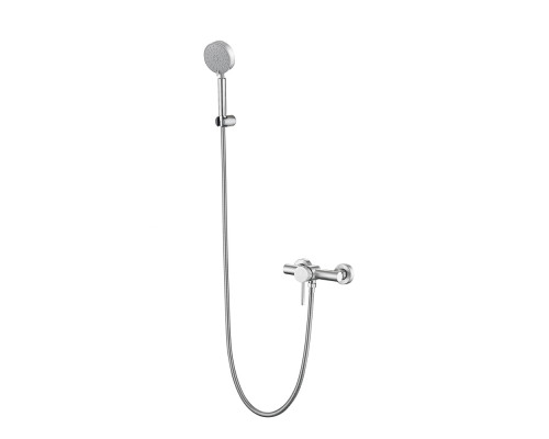 Змішувач для душу Lidz Aria 010 (з душовим гарнітуром) (k35) LDARI010NKS43361 Nickel