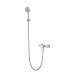 Змішувач для душу Lidz Aria 010 (з душовим гарнітуром) (k35) LDARI010NKS43361 Nickel