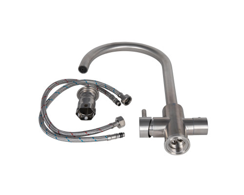 Змішувач для кухні Lidz Aria 020F (k35) LDARI020FNKS43365 Nickel