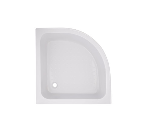 Душова кабіна Latwa SC90x90.SAT.MID.GR полукругла, скло тон. 4 мм + Душовий піддон KAPIELKA ST90x90x26, з панеллю Lidz