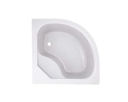 Душова кабіна Latwa SC80x80.SAT.HIGH.FR полукругла, скло Frost 4 мм + Душовий піддон KAPIELKA ST80x80x41, з панеллю Lidz