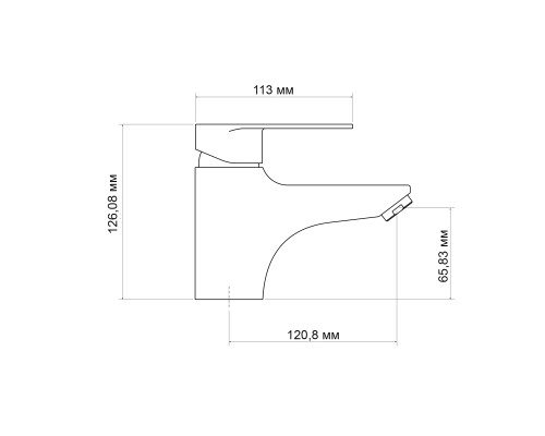 Змішувач для раковини Lidz Tani 001F1 (k40) LDTAN001F1CRM44957 Chrome