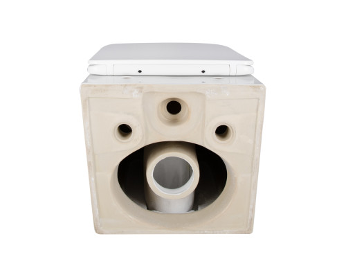 Унітаз підвісний Qtap Crow безобідковий з сідінням Soft-close QT05335171W