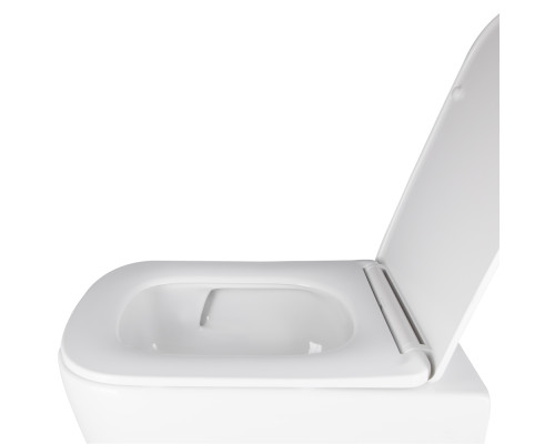 Унітаз підвісний Qtap Crow безобідковий з сідінням Soft-close QT05335171W