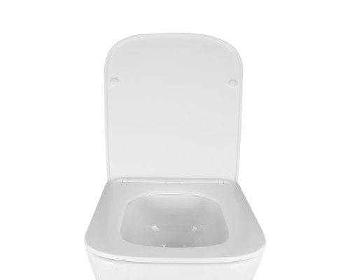 Унітаз підвісний Qtap Crow безобідковий з сідінням Soft-close QT05335171W