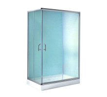 Душова кабіна Lidz Wawel SC100x80.SAT.LOW.FR, скло Frost 5 мм + Lidz Душовий піддон KAPIELKA ST100x80х14