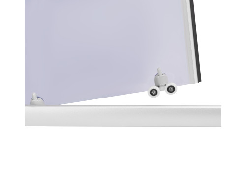 Душова кабіна Lidz Wawel SC90x90.SAT.LOW.GR, скло тон. 4 мм + Lidz Душовий піддон KAPIELKA ST90x90х14