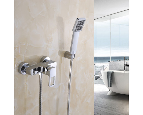 Змішувач для душу Lidz Wawel 010 (з душовим гарнітуром) (k40) LDWAW010CRM45390 Chrome