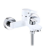 Змішувач для ванни Lidz Latwa 006 (з душовим гарнітуром) (k35) LDLAT006WHI45424 White Змішувач для ванни Lidz Latwa 006 (з душовим гарнітуром) (k35) LDLAT006WHI45424 White