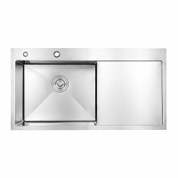 Мийка для кухні інтегрована Lidz Handmade H7849R крило праворуч (LDH7849BRUR45591) Brushed Steel 3,0/1,0 мм Мийка для кухні інтегрована Lidz Handmade H7849R крило праворуч (LDH7849BRUR45591) Brushed Steel 3,0/1,0 мм