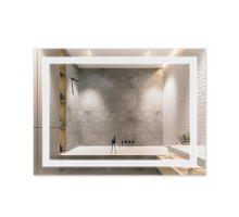 Дзеркало Qtap Mideya 800х700 з LED-підсвічуванням Touch, з антизапотіванням, з димером, рег. яскравості Reverse QT2078NCF8070W