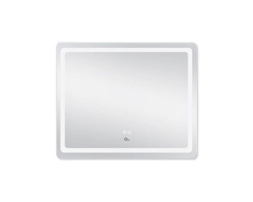 Дзеркало Qtap Mideya 900х700 з LED-підсвічуванням Touch, з антизапотіванням, з димером, рег. яскравості Reverse QT2078NCF9070W