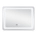 Дзеркало Qtap Mideya 800x800 з LED-підсвічуванням Touch, з антизапотіванням, з годинником, димером, рег. яскравості QT2078NCF8080W