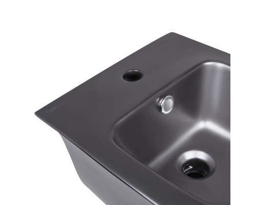 Комплект: Qtap Virgo Matt Black 2в1 унітаз підвісний Rimless QT1833051ERMB + біде підвісне QT1855051FMB