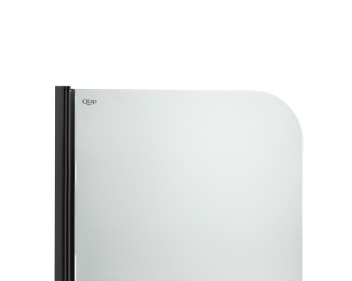 Штора на ванну Qtap Standard BLM407513APL скло Pear 6 мм, 75х130 см, ліва