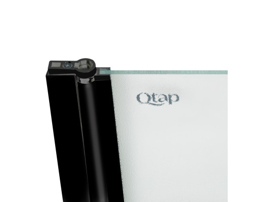 Штора на ванну Qtap Standard BLM407513APL скло Pear 6 мм, 75х130 см, ліва