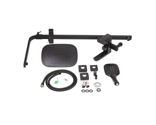 Набір змішувачів для ванни Lidz Kubis 10 30 105А+001F Black