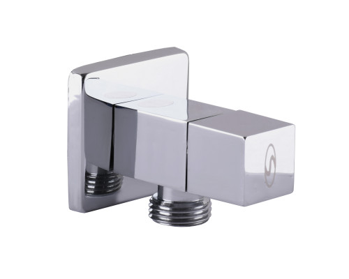 Кран напівобертовий кутовий SOLOMON 1/2″х1/2″ CUBE 7078