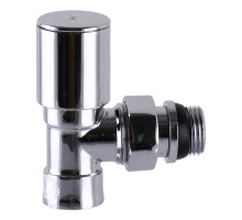 Кран вентильний кутовий з американкою SOLOMON 1/2″ CHROM 1855 з ущільнювачем