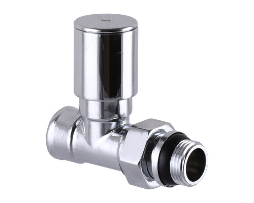 Кран вентильний прямий з американкою SOLOMON 1/2″ CHROM 1875  з ущільнювачем