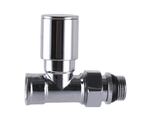 Кран вентильний прямий з американкою SOLOMON 1/2″ CHROM 1875  з ущільнювачем