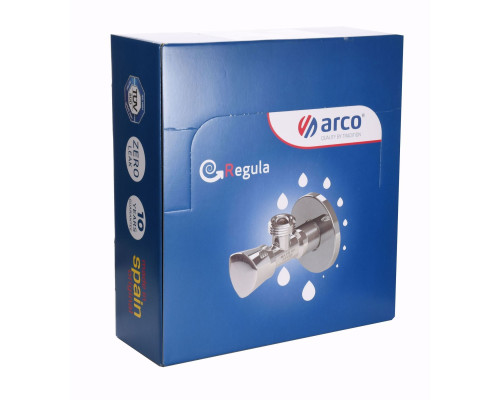 НАБІР Кран вентильний кутовий ARCO 1/2″х1/2″ ZENIT REGULA Z0912 30шт. VTQ005