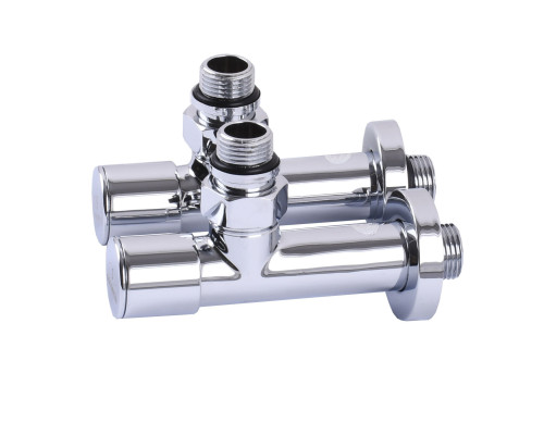 Кран вентильний кутовий з американкою SOLOMON LUX 1/2″ CHROM 7777 (2шт. КОМПЛЕКТ)