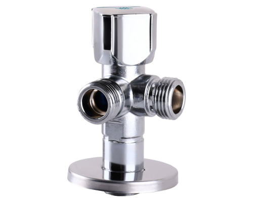 Кран кульовий кутовий подвійний ARCO  1/2″х 3/4″х3/4″ A80TWIN CQ4107