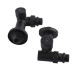 Набір Кран вентильний кутовий з американкою SOLOMON LUX 1/2″  7777  TEN (2шт.) BLACK