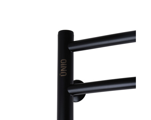 Рушникосушарка UNIO LDE EL 1200-500-12 BLK Драбинка Дуга Еліт електро чорна