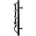 Рушникосушарка UNIO LD W 500-500-5 BLK Драбинка Дуга вода чорна