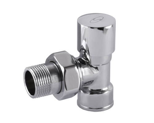 Кран вентильний кутовий з американкою SOLOMON 3/4″ CHROM 1845