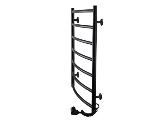 Рушникосушарка UNIO LD ER 700-500-7 BLK Драбинка Дуга електро чорна