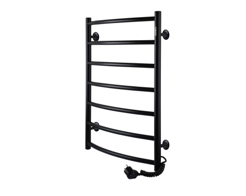 Рушникосушарка UNIO LD ER 700-500-7 BLK Драбинка Дуга електро чорна