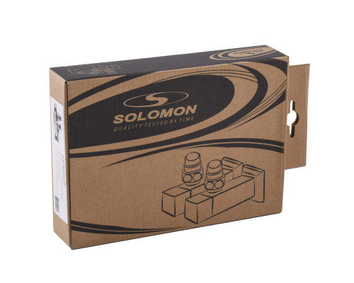 Набір Кран напівобертовий кутовий з американкою SOLOMON LUX 1/2″ CUBE CHROM 8888 (1уп.)