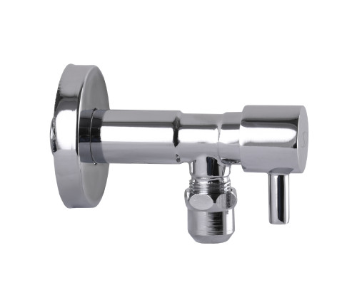 Кран напівобертовий кутовий з цангою SOLOMON 1/2″х 3/8″ Lazer 7076